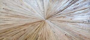Masa dreptunghiulara din lemn de tec si cadru metalic negru 200x100 cm