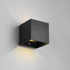 Reality Leuchten Lampă de perete cu LED reîncărcabilă pentru exterior Talent, negru, lățime, Negru, Metal, Modern