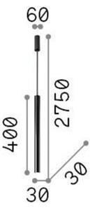 Ideallux Ideal Lux Lampă suspendată cu LED Ultrathin Round 40 cm negru DALI, reglabil, Negru, Camera de zi / sufragerie, Metal, Modern