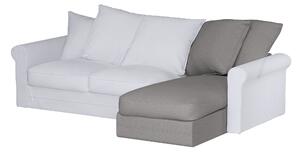 Grönlid chaise longue capac secțional culoare gri Țesătură împletitură