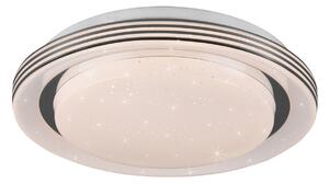 Reality Leuchten Plafonieră cu LED Atria, Ø 27 cm, alb, plastic, CCT, reglabil, Alb, Camera de zi / sufragerie, Plastic, Modern
