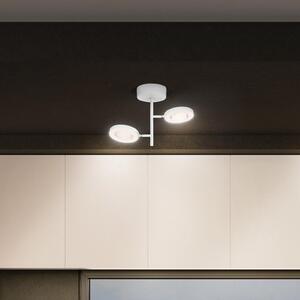 LEDVANCE Spot de plafon cu LED-uri Saturn, 2 lumini, CCT, mare, alb, Alb, Camera de zi / sufragerie, Plastic