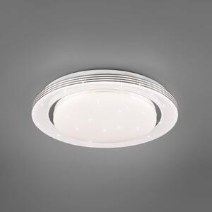 Reality Leuchten Plafonieră cu LED Atria, Ø 38 cm, alb, plastic, CCT, reglabil, Alb, Camera de zi / sufragerie, Plastic, Modern