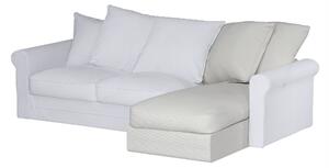 Grönlid chaise longue capac secțional culoare gri Țesătură împletitură
