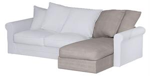 Grönlid chaise longue capac secțional culoare bej Țesătură împletitură