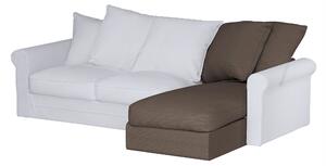 Grönlid chaise longue capac secțional culoare maro Țesătură împletitură