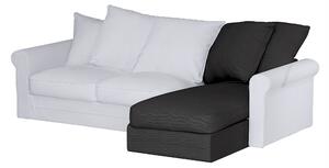 Grönlid chaise longue capac secțional culoare negru Țesătură împletitură