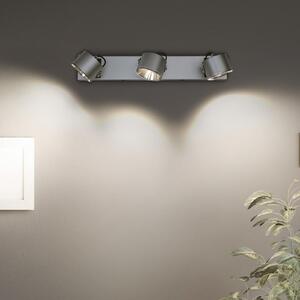 LEDVANCE Spot de plafon cu LED-uri Jupiter, 3.000 K, trei lămpi, Metalic, Camera de zi / sufragerie, Metal, Modern