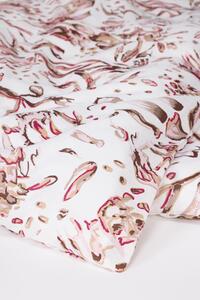 Lenjerie de pat Fabya alb-roz 220x200 cm