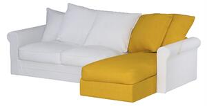 Grönlid chaise longue capac secțional culoare galben Țesătură împletitură