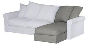 Grönlid chaise longue capac secțional culoare gri Țesătură împletitură