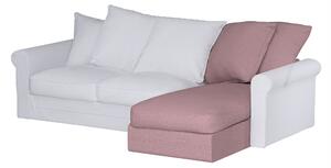 Grönlid chaise longue capac secțional culoare roz Țesătură împletitură
