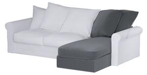 Grönlid chaise longue capac secțional culoare gri Țesătură catifea
