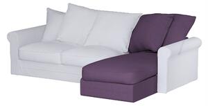Grönlid chaise longue capac secțional culoare mov Țesătură împletitură