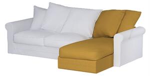 Grönlid chaise longue capac secțional culoare galben Țesătură împletitură