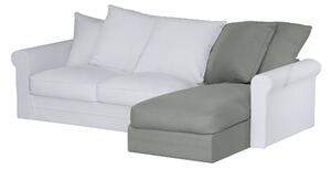 Grönlid chaise longue capac secțional culoare gri Țesătură gloss, catifea