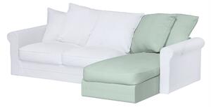 Grönlid chaise longue capac secțional culoare verde Țesătură împletitură