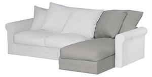 Grönlid chaise longue capac secțional culoare gri Țesătură împletitură