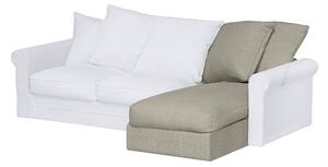 Grönlid chaise longue capac secțional culoare bej Țesătură împletitură