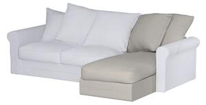 Grönlid chaise longue capac secțional culoare gri Țesătură împletitură