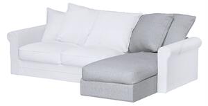 Grönlid chaise longue capac secțional culoare gri Țesătură împletitură