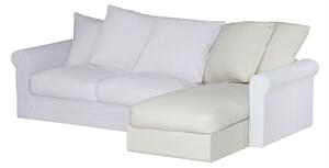 Grönlid chaise longue capac secțional culoare gri Țesătură împletitură