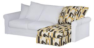 Grönlid chaise longue capac secțional culoare multicolor Țesătură împletitură, cu model