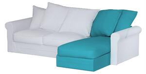 Grönlid chaise longue capac secțional culoare albastru Țesătură împletitură