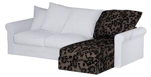 Grönlid chaise longue capac secțional culoare maro Țesătură împletitură, cu model