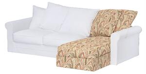 Grönlid chaise longue capac secțional culoare multicolor Țesătură împletitură, cu model