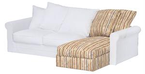 Grönlid chaise longue capac secțional culoare bej Țesătură împletitură, cu model