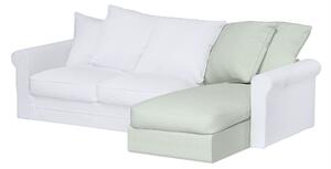 Grönlid chaise longue capac secțional culoare albastru Țesătură împletitură