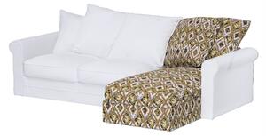 Grönlid chaise longue capac secțional culoare multicolor Țesătură împletitură, cu model