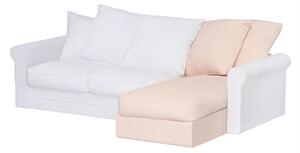 Grönlid chaise longue capac secțional culoare roz Țesătură împletitură
