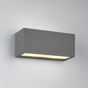 Trio Lighting Mayenne aplică de perete pentru exterior, antracit, up- & downlight,, reglabil, Negru, Aluminiu