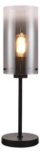 Freelight Lampă de masă Ventotto, negru/fum, înălțime 57 cm, metal/glonț, Gri, Camera de zi / sufragerie, Metal, Modern