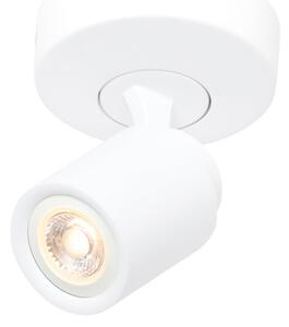 Freelight Spot de plafon Razza, alb, Ø 13 cm, metal, reglabil, Alb, Camera de zi / sufragerie, Metal, Modern