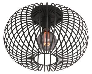 Freelight Plafonieră Aglio, Ø 33 cm, negru, metal, reglabil, Negru, Camera de zi / sufragerie, Metal, Modern