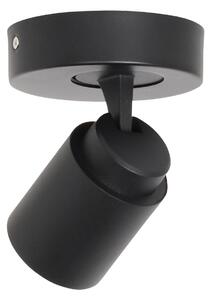 Freelight Spot de plafon Razza, negru, Ø 13 cm, metal, reglabil, Negru, Camera de zi / sufragerie, Metal, Modern