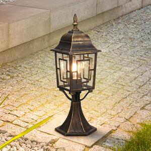 Trio Lighting Volturno piedestal, culoare rugină, înălțime 47 cm, aluminiu, reglabil, Maro / Rugină, Aluminiu, Antichitate
