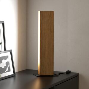 EGLO Smart ZIG LED lampă de masă Anchorena-Z, înălțime 46,5 cm, RGB, CCT, reglabil, Lemn, Camera de zi / sufragerie, Lemn, Modern