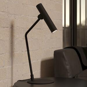 EGLO Lampă de masă cu LED Almudaina, negru, înălțime 49,5 cm, oțel, Negru, Camera de zi / sufragerie, Metal, Modern, Lumină de lectură