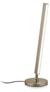 Knapstein Lampă de masă cu LED Kosma, efect bronz, CCT, control prin gesturi, reglabil, Bronz / Alamă Veche, Camera de zi / sufragerie, Alamă, Modern