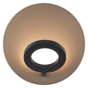 Knapstein Aplică cu LED Meggi, efect bronz/negru Control prin gesturi, reglabil, Negru, Camera de zi / sufragerie, Aluminiu, Modern