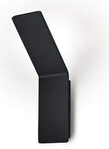 Knapstein Ava LED de perete, negru, aluminiu, 1 lumină, reglabil, Negru, Camera de zi / sufragerie, Aluminiu, Modern