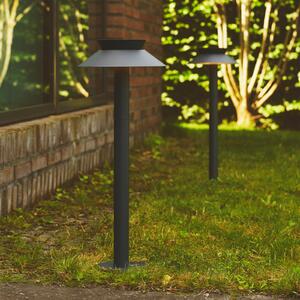 Nordlux Lumină solară cu LED-uri Justina, detector de mișcare, antracit, Negru, Metal