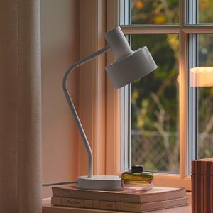 Nordlux Lampă de masă Matis, metal, abajur reglabil, alb, Alb, Studiu / Birou, Metal