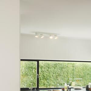 Nordlux Downlight Pitcher, GU10, 4 becuri, metal, alb, reglabil, Alb, Camera de zi / sufragerie, Metal, Modern