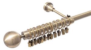 Galerie simplă Elegant antique brass 160 cm
