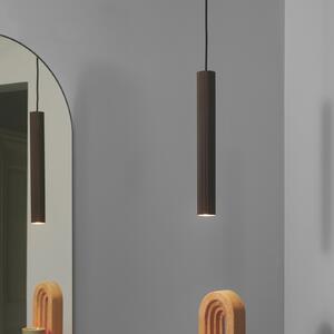 Nordlux Lampă suspendată Vico, abajur metalic, o singură lumină, maro reglabil, Maro / Rugină, Camera de zi / sufragerie, Aluminiu